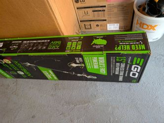 Ego leaf blower, trimmer, extra battery
