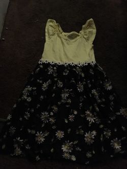 Sunflower dress Faded Glory Size 6