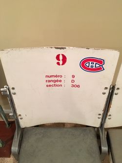 Original Seats from Montreal Forum. Unrestored. Pick up Only