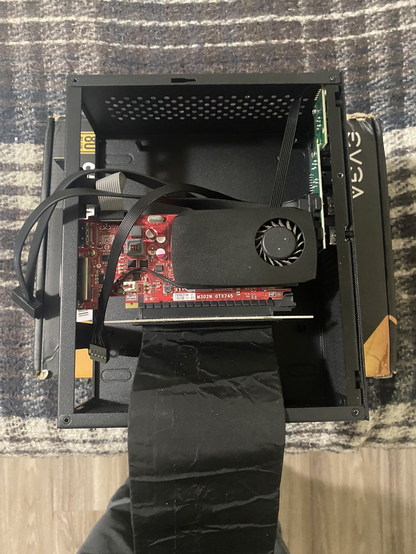 Mini Itx With Gtx 745 With Gpu Raiser