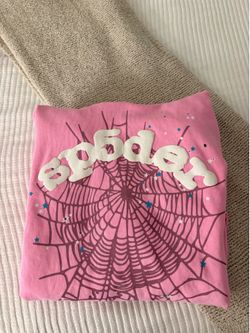 Pink spider hoodie