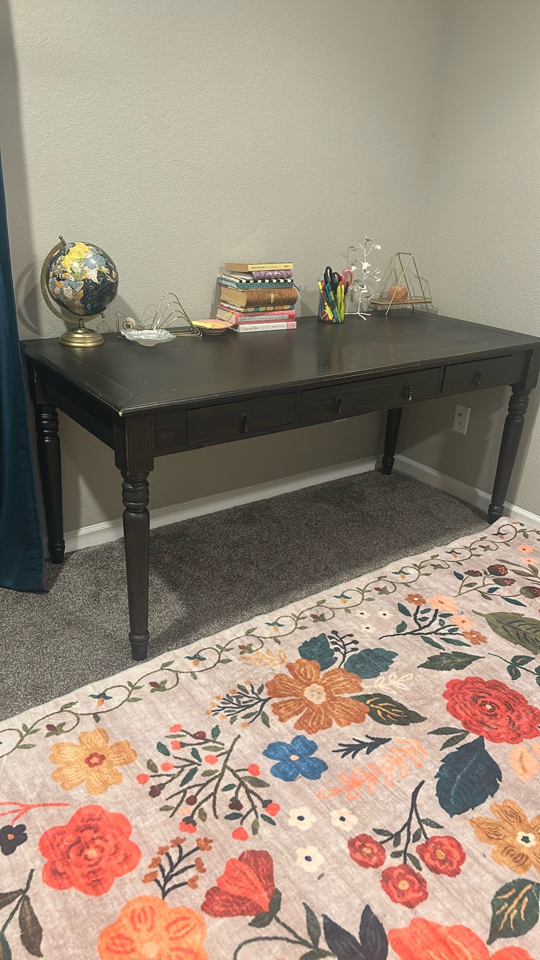 Gorgeous Wood Pier One Imports Desk 28 Inches By 66 Inches