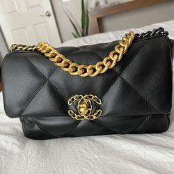 Bag With Gold And Black Hardware 