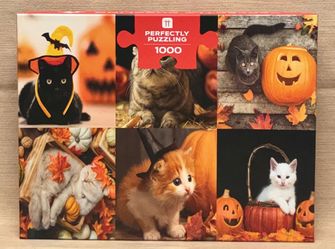 Halloween Cats Puzzle 1000 piece Talking Tables Perfectly Puzzling kittens