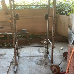 Squat Rack Bench Press