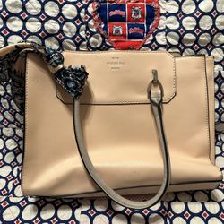 London Fog Pink Leather Handbag/Purse