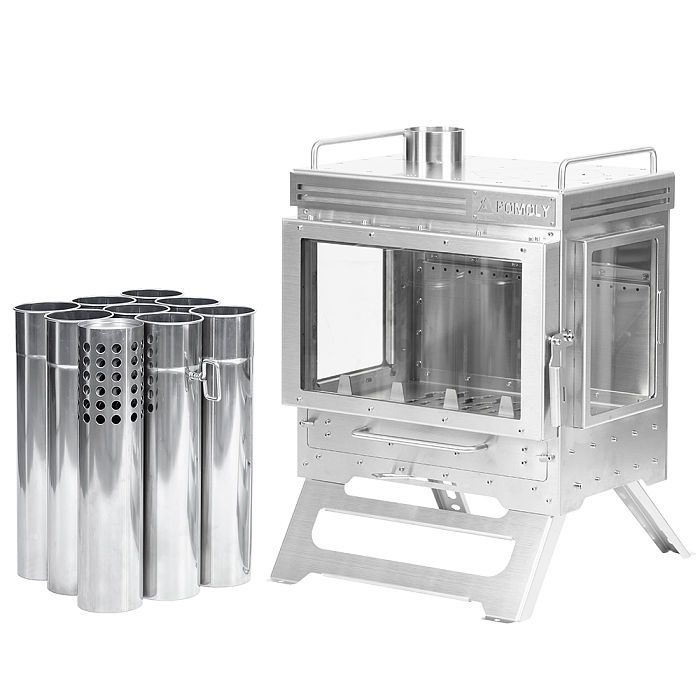 Stainless steel wood stove