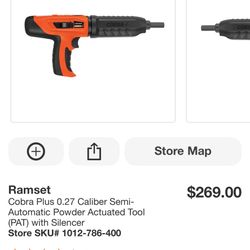 Caliber SemiAutomatic Powder Actuated Tool