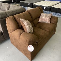 New Microfiber Love Seat