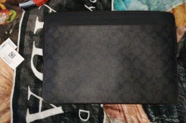 Coach Oxblood 15' Laptop Case
