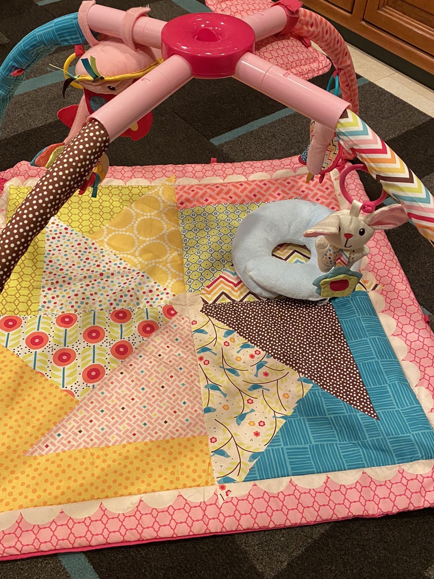 Baby Playmat With A Baby Pillow