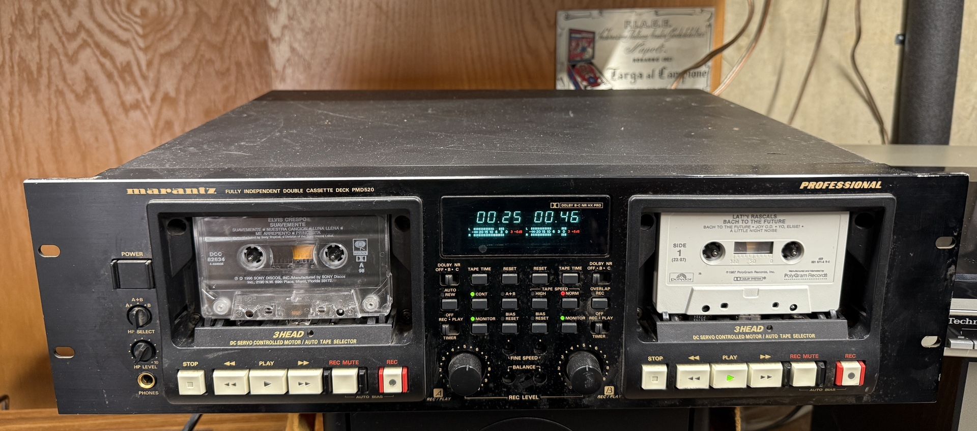 Marantz Professional Series 3 Head Double cassette deck Model PMD520U