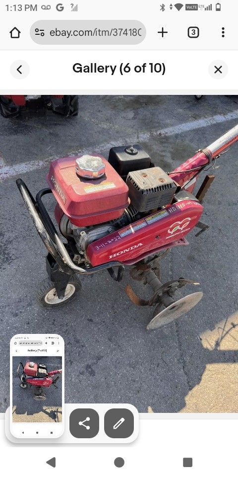 Honda Rotary Tiller