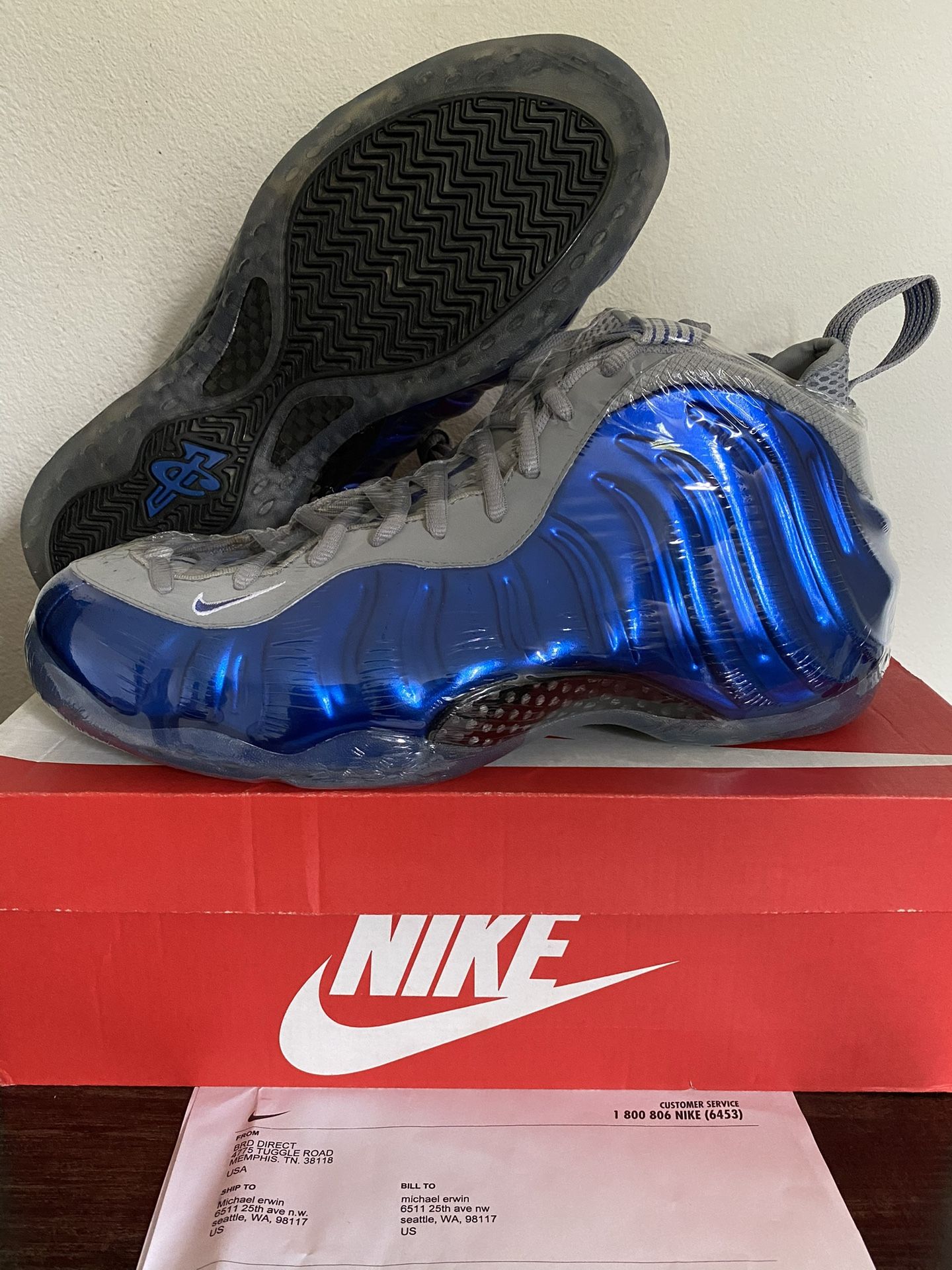Deadstock Size 12.5 Foamposites Sport Royal