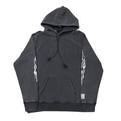 Gallery Dept Flames Hoodie Black