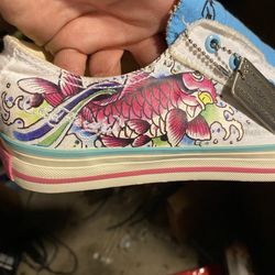 Ed Hardy Discontinued Koi Fish Sneakers