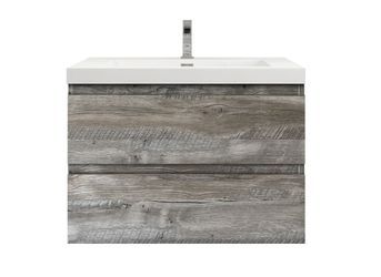 Floating Vanity 30” Reclaimed Wood & Topper