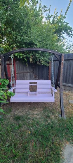 Wooden Swing with Frame