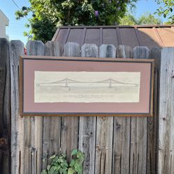 Brooklyn Bridge Drawing Blueprints Artwork