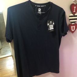 XRAY JEANS Navy Short -Sleeve Polo Large