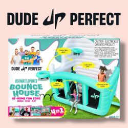 Dude Perfect Ultimate Sports Inflatable Bounce House, 4-in-1, 8' X 