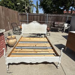 Full Bed Frame /desk and night stand