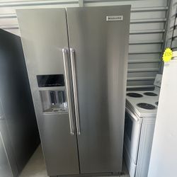 KITCHENAID SIDE BY SIDE REFRIGERATOR  DELIVERY AVAILABLE FOR SMALL FEE 🚛