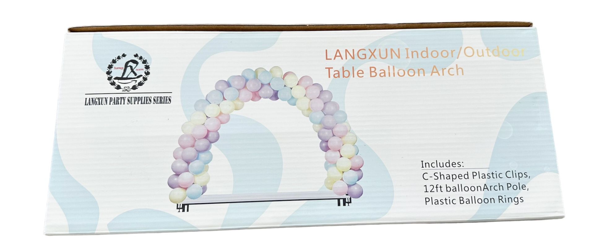 12ft Table Balloon Arch Kit for Different Table Sizes Party Backdrop Decoration