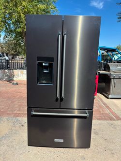 KitchenAid French Door Refrigerator Black Stainless
