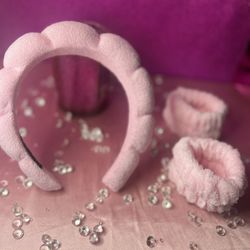 3 PCS Headband and Wristbands Skincare|Self Care Headband and Wristband Set |Water Resistance|Spa Headband and Wristband Ready To Wear 