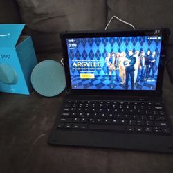 Amazon Fire Hd 10 Plus With Keyboard, Echo Pop