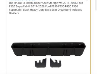 Storage under seat F-150