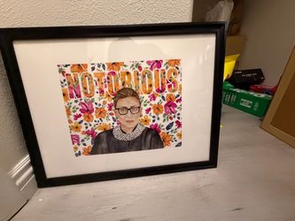 Notorious RBG Framed Art Print