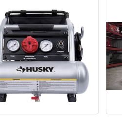 Husky 1 Gal. Portable Electric-Powered Silent Air Compressor