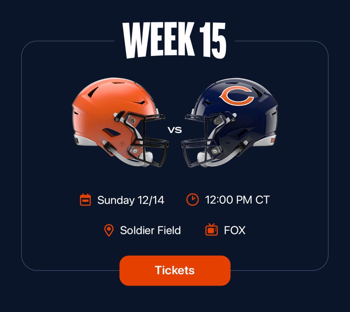 Bears vs Browns - Dec 14