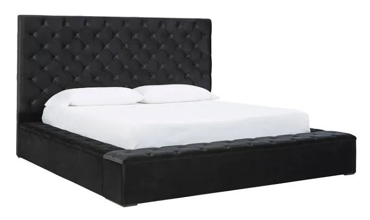 Ashley Furniture Lindenfield Black Upholstered Bed