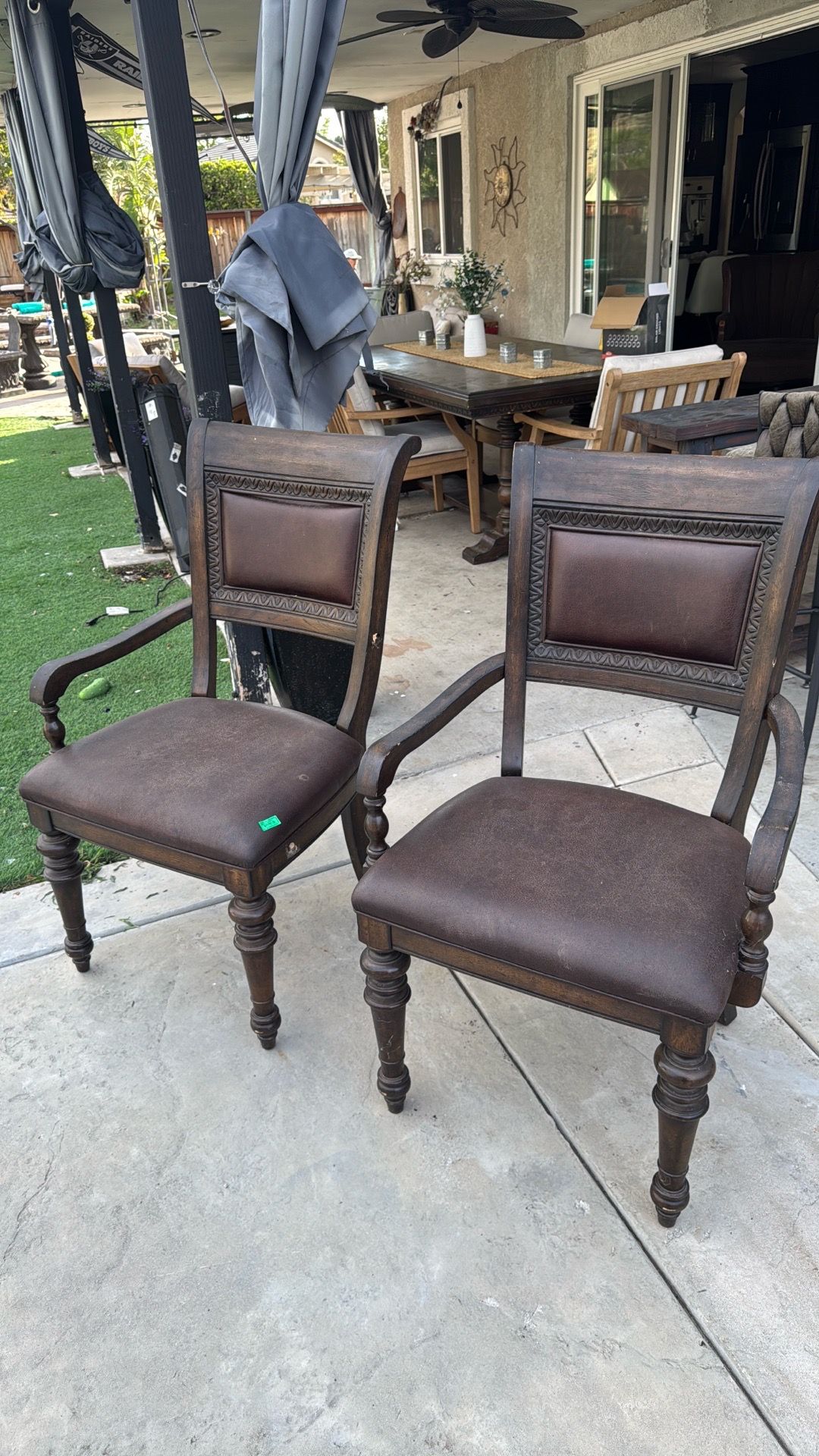 Wooden chairs