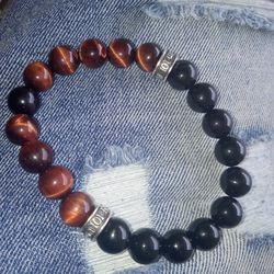 Room 101 Agate And Red Tigers Eye Bracelet