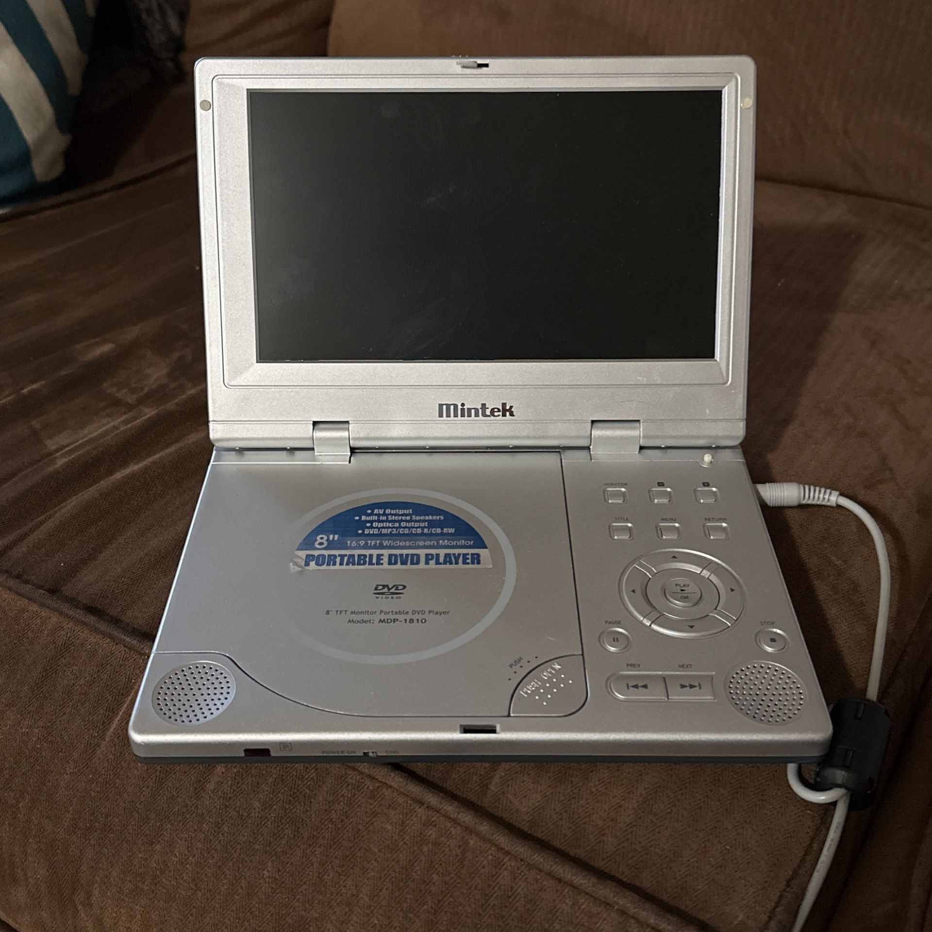 8” Mintek Portable DVD Player