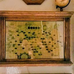 Howard Miller Walnut MCM World Clock 