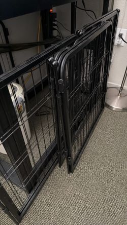 Dog gate with door 8 panel