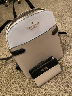 Kate Spade Multi Beige Backpack & Wallet