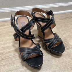 Decree Shoes Strappy Wedge Sandals US7