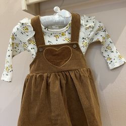 Baby Overall Dress 2pc 