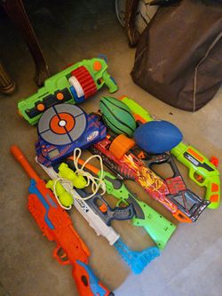 Old nerf gun toys