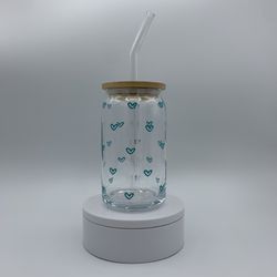 Mini Hearts Libby Glass Can 16oz