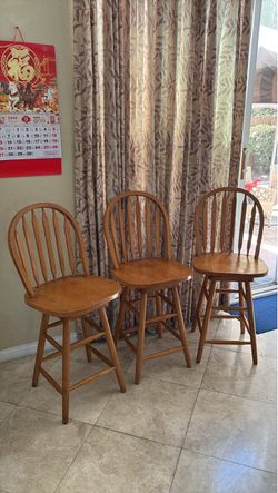 Wood spinning chairs