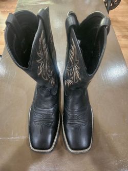 Ariat Black Sq Toe Mens sz 10.5D