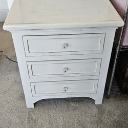 White Nightstand/Small Side Cabinet