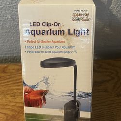 Penn Plax LED Clip On Light For Small Aquarium 